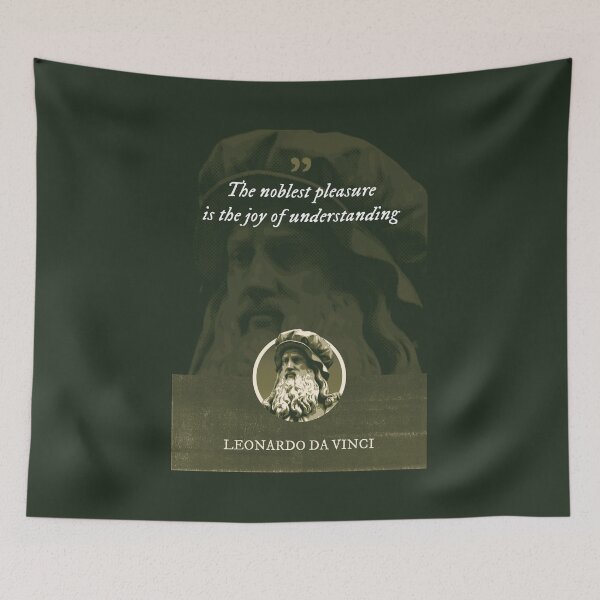 Item preview, Leonardo da Vinci - The noblest pleasure is the joy of understanding designed and sold by Syahrasi.