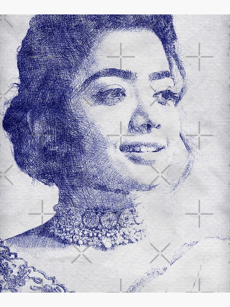 Rashmika Mandanna is an Indian actress sketch portrait