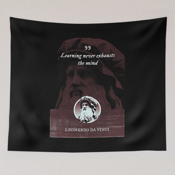 Item preview, Leonardo da Vinci - Learning never exhausts the mind designed and sold by Syahrasi.