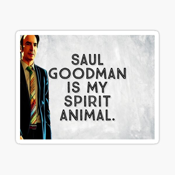 Vista previa del artículo con la obra «Saul Goodman Espíritu Animal», diseñado y vendido por Karsen Chandler.