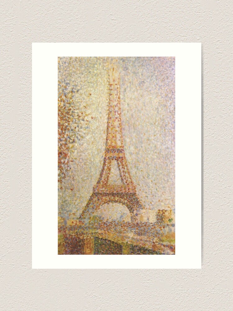 Georges Seurat The Eiffel Tower 1889 Vintage Print