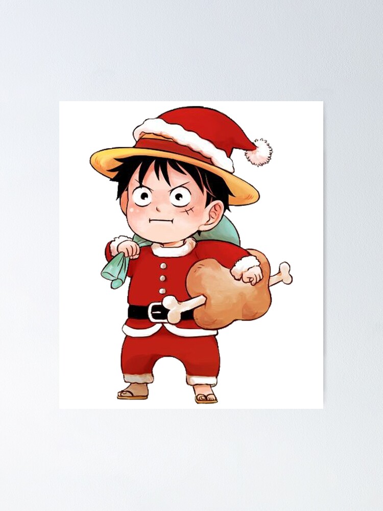 Merry Christmas From Monkey D. Luffy One Piece , Monkey D. Luffy One Piece  | Poster