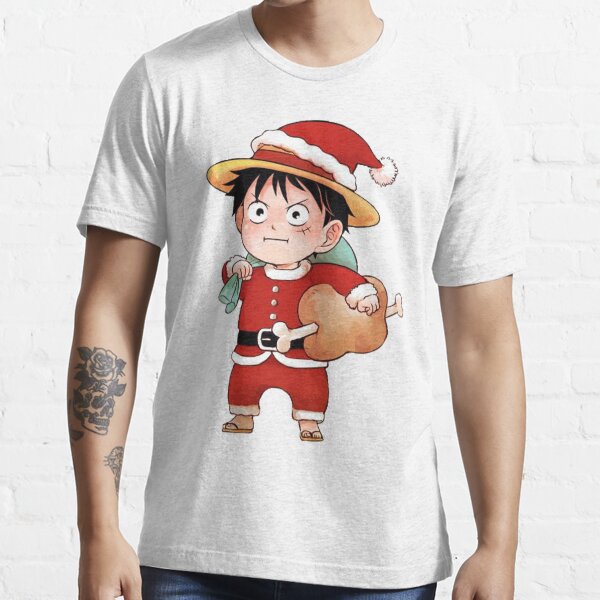 Luffy Cute Face Anime Christmas One Piece Shirt