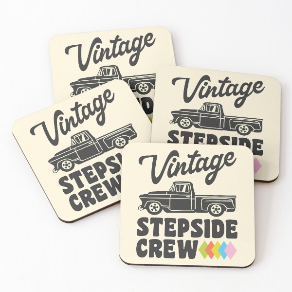 Item preview, Vintage Step Side Pickup Truck Stepside Crew Short Bed Trucks designed and sold by CharJens.