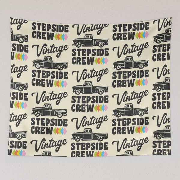 Item preview, Vintage Step Side Pickup Truck Stepside Crew Short Bed Trucks designed and sold by CharJens.