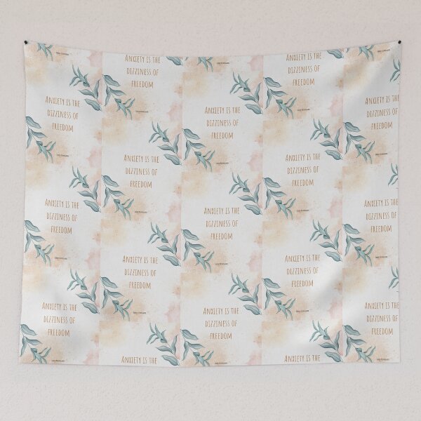 Item preview, Anxiety is the dizziness of freedom. Soren Kierkegaard designed and sold by LifeWisdom.