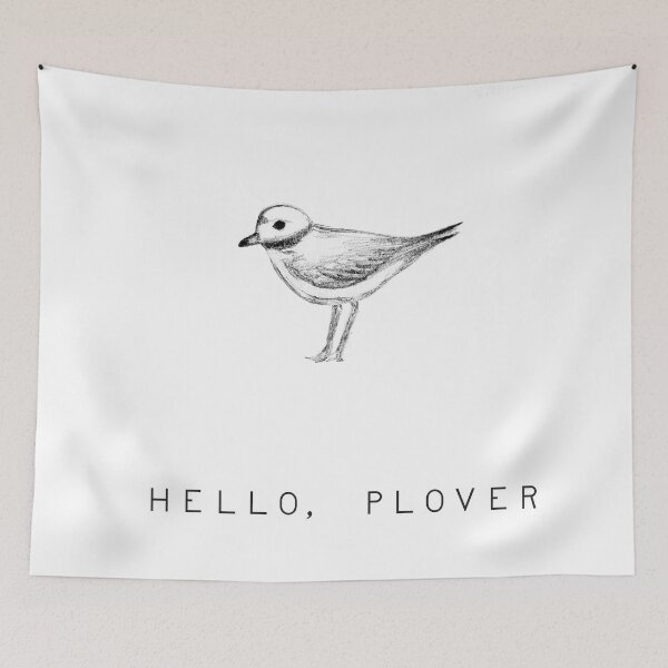 Item preview, 'Hello Plover' Piping Plover Illustration designed and sold by Ken Murphy.