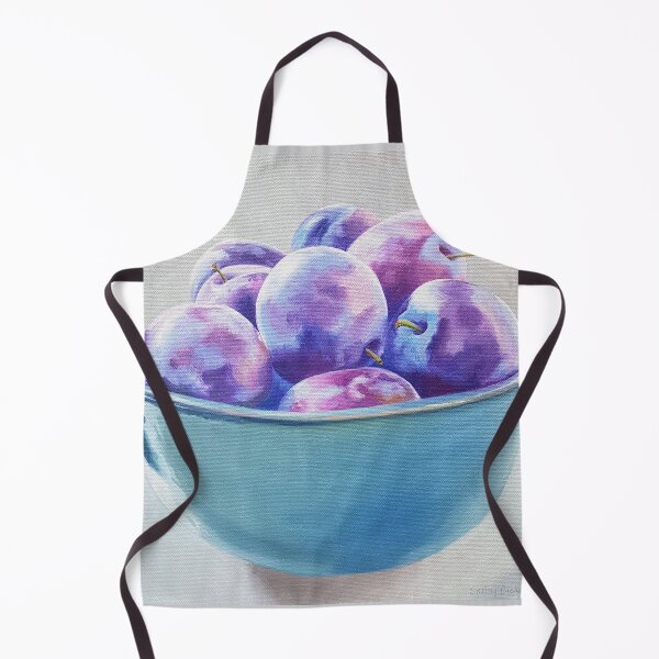 Item preview, Blue Plums still life painting designed and sold by Emily Bickell.