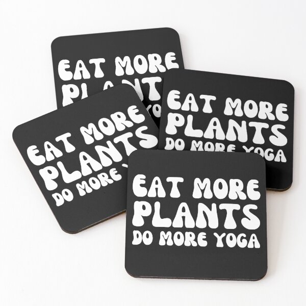 Item preview, eat more plants do more yoga designed and sold by Eriksonshop.