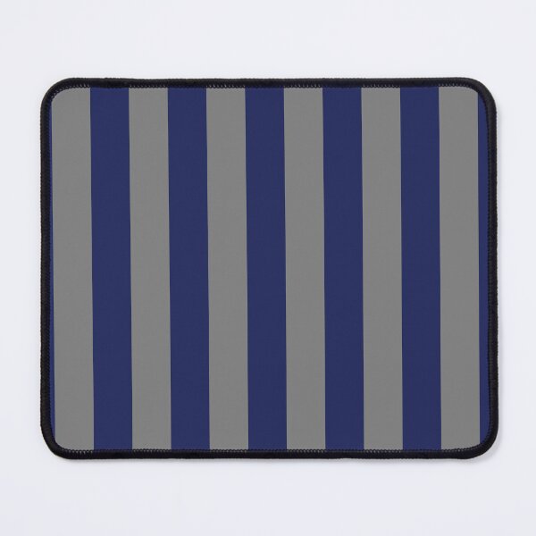 Item preview, Navy Blue and Gray Stripes, Vertical Awning Stripes designed and sold by Amy Brinkman.