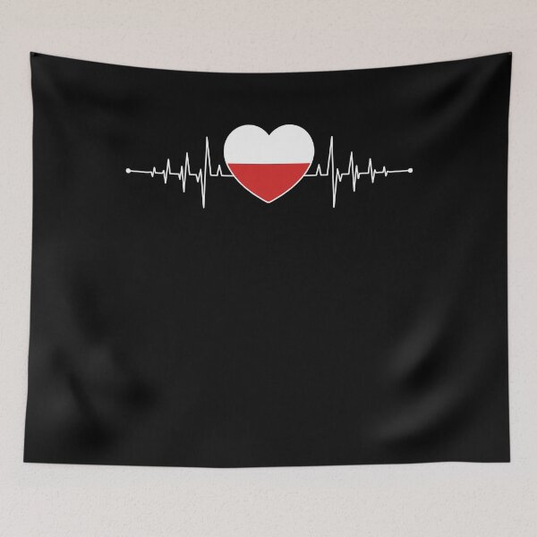 Item preview, Poland Heartbeat Polish Flag Pole Polska designed and sold by Lenny Stahl.
