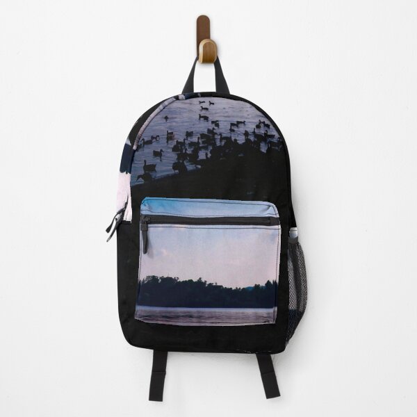 Item preview, Lake silhouette family with duck and swan photography designed and sold by marghe41.