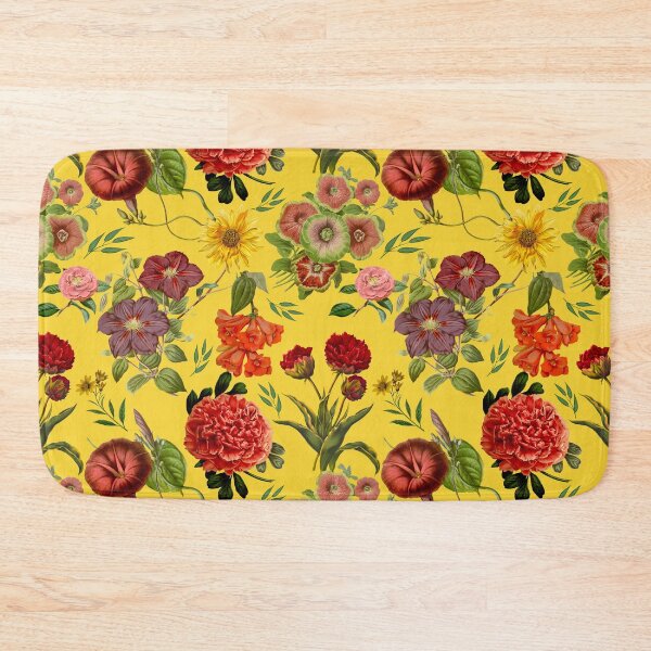 Artikelvorschau, Vintage Blumen und Rosen exotischen Sommergarten, botanische Muster, florale Illustration, Vintage gelb Vintage Blumen entworfen und verkauft von ZeinabTaha.