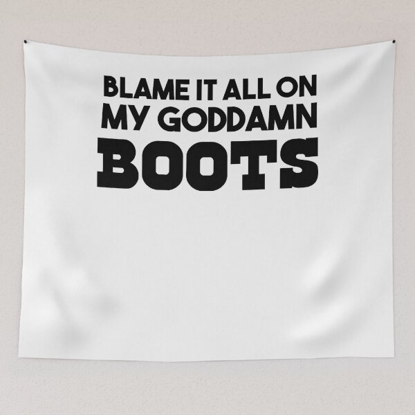 Item preview, Vintage Fanclub Blame Goddamn Boots Fall In Love Best Women Men designed and sold by RyderBignoldArt.