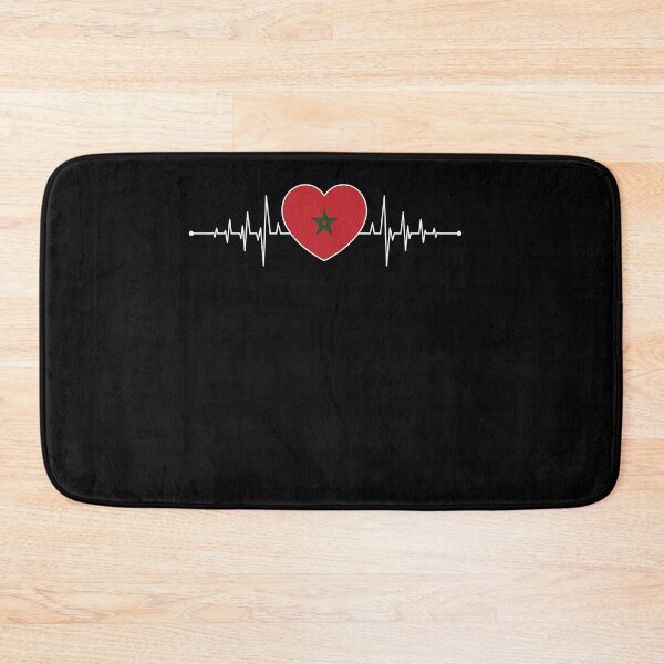 Item preview, Morocco Heartbeat Moroccan Flag Moroccan Gift Morocco designed and sold by Lenny Stahl.