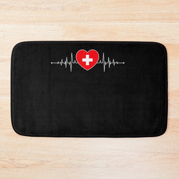 Item preview, Switzerland heartbeat Swiss Flag Swiss Gift Switzerland designed and sold by Lenny Stahl.