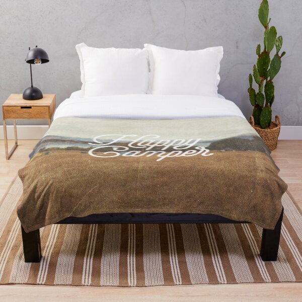 HAPPY CAMPER Throw Blanket