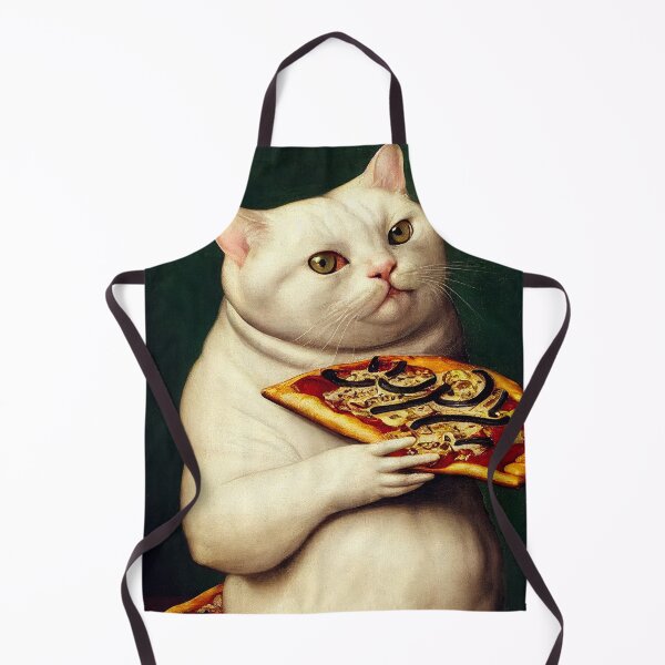 Item preview, Cat on a pizza eats a pizza designed and sold by ladarkepoque.