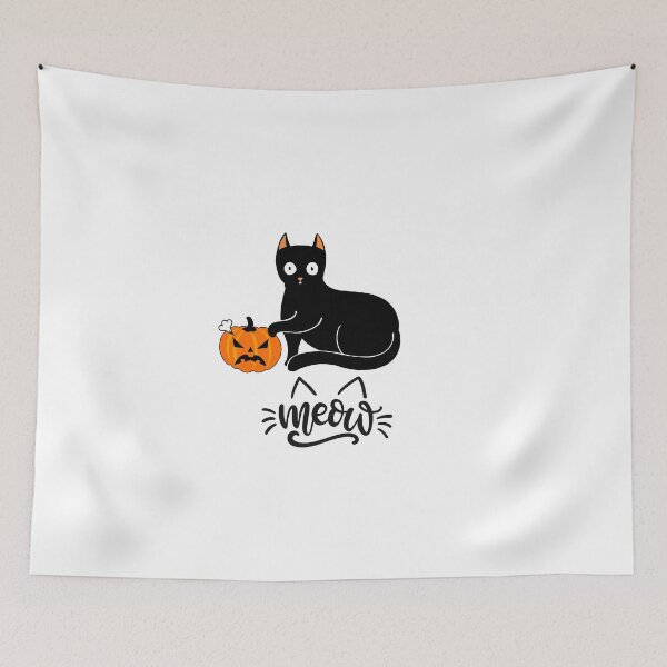 Item preview, Beautiful Cat with Pumpkin designed and sold by Red50.