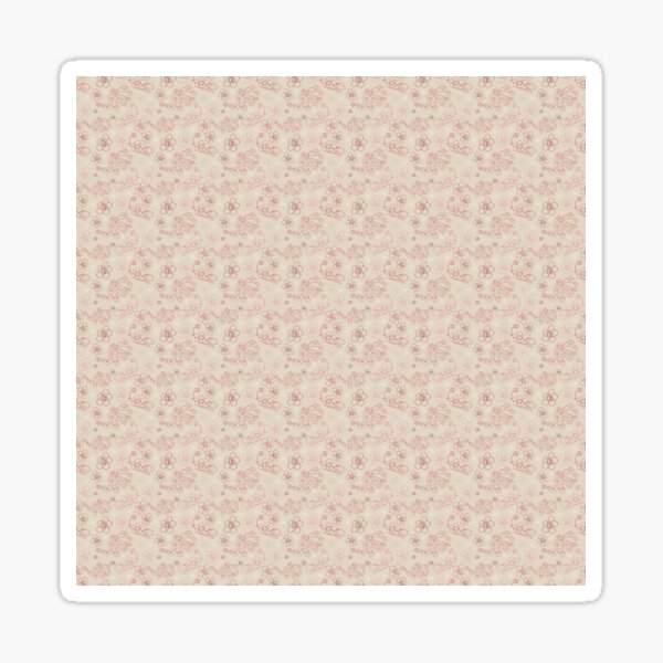 Strawberry Flowers mingled with strawberries for a sweet retro pattern Sticker