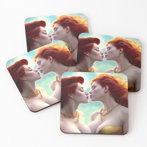 Item preview, Gorgeous redheads kissing designed and sold by Leonidas Burlesque.