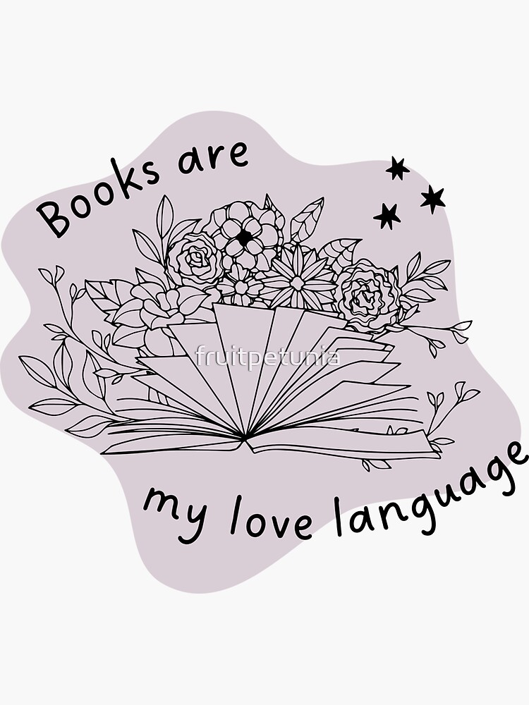 Books Are My Love Language Sticker