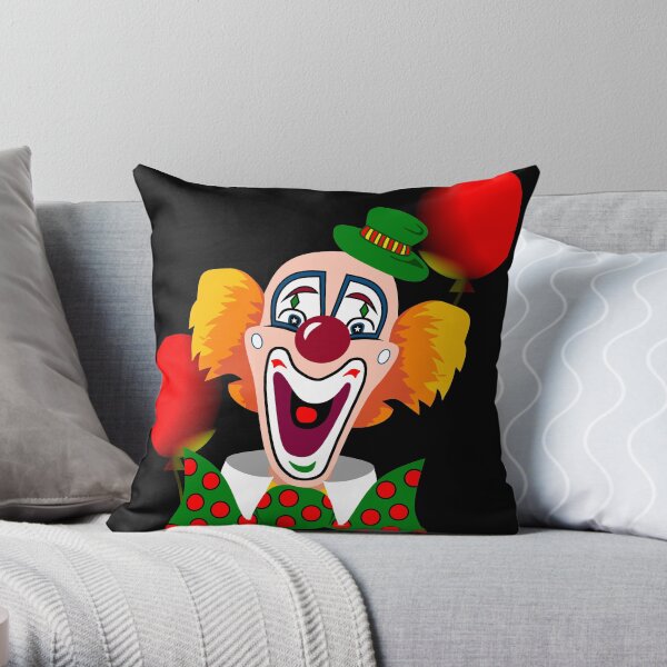 Clown Throw Pillow