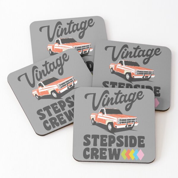 Item preview, Vintage Step Side Pickup Truck Stepside Crew Short Bed Trucks designed and sold by CharJens.
