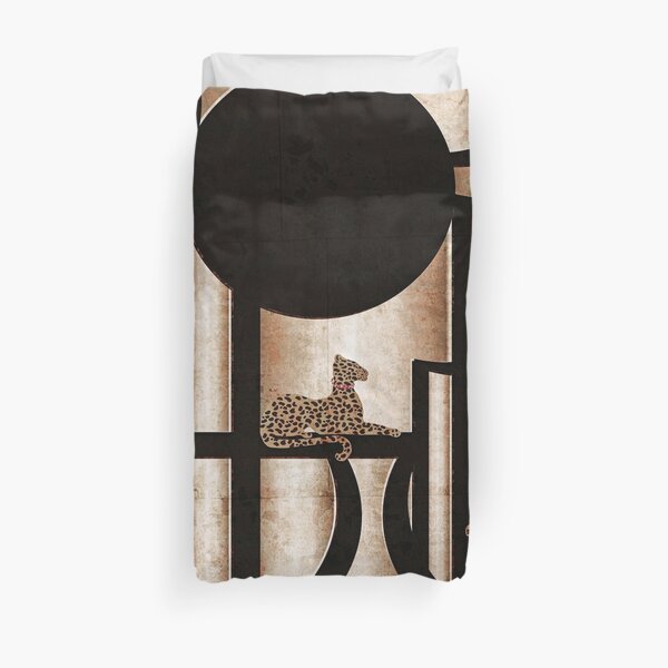 Art Deco Cheeta Print Duvet Cover