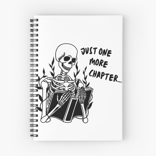 Item preview, Just one more chapter skeleton designed and sold by fruitpetunia.