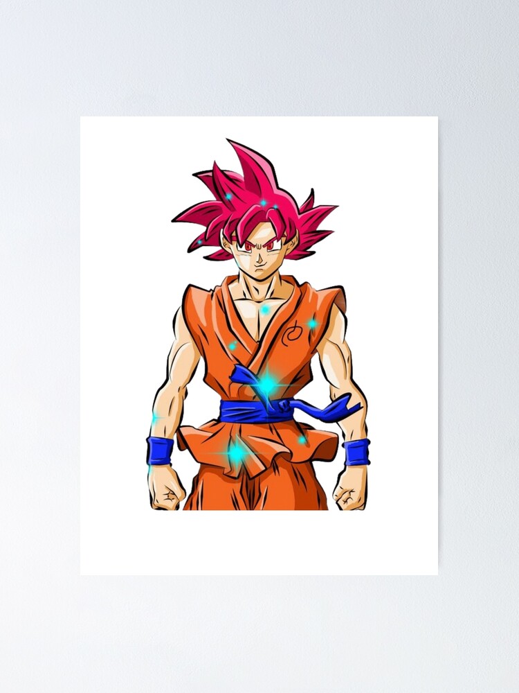 Goku SuperSaiyajin God  Anime dragon ball goku, Anime dragon ball