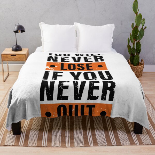 Item preview, You Will Never Lose If You Never Quit. Hard work, Inspiration, Motivation, Work, Luck, Moving on.,  designed and sold by Salmaniix.