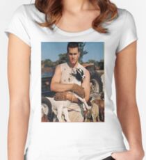 Tom Brady the GOAT Women's Fitted Scoop T-Shirt