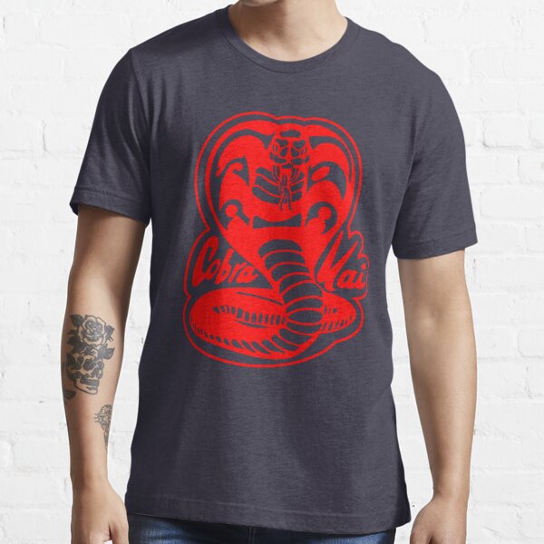 Cobra Kai Black & Red Version Cobra Kai Essential T-Shirt | Redbubble