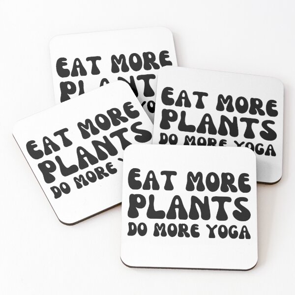 Item preview, eat more plants do more yoga designed and sold by Eriksonshop.