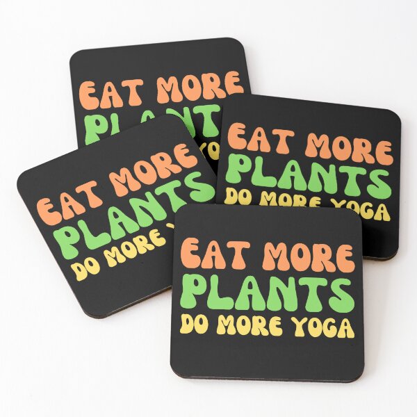 Item preview, eat more plants do more yoga designed and sold by Eriksonshop.