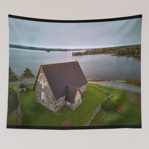 Item preview, Church with a view. The Church of St Olav byt the Rautavesi designed and sold by Jouko Lehto Photography.