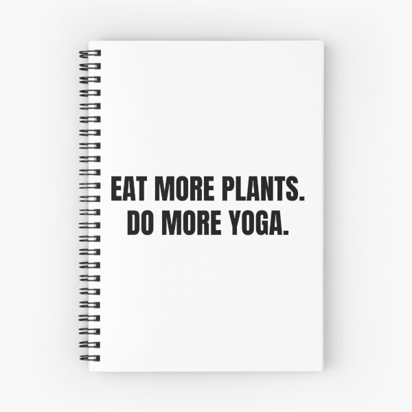 Item preview, eat more plants do more yoga designed and sold by Eriksonshop.