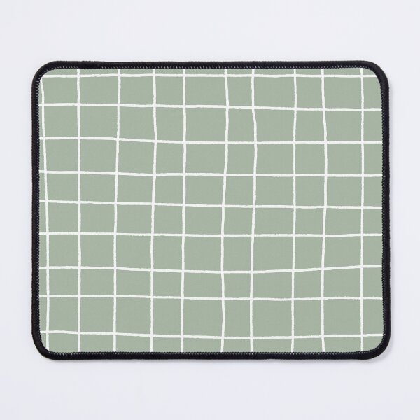 Item preview, Pastel Green White Checkerboard Grid Pattern designed and sold by ColorOfTheYears.