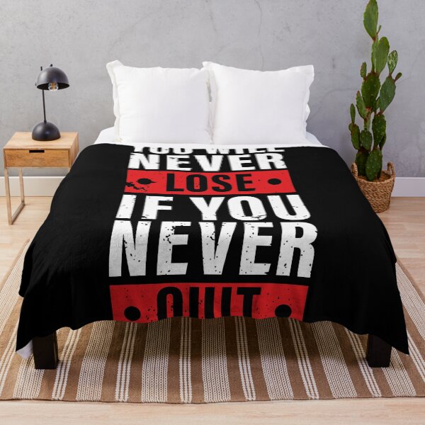 Item preview, You Will Never Lose If You Never Quit. Hard work, Inspiration, Motivation, Work, Luck, Moving on.,  designed and sold by Salmaniix.