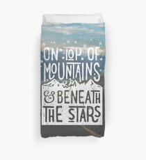 On Top Of Mountains Duvet Cover