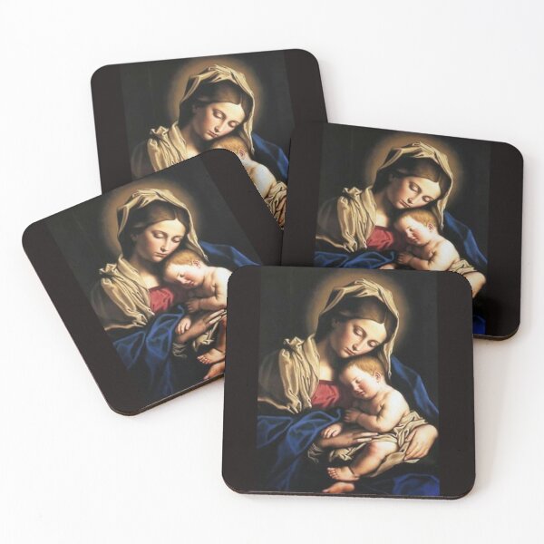 Item preview, Mother Mary Holding Baby Jesus As He Sleeps designed and sold by Rowena Jones.