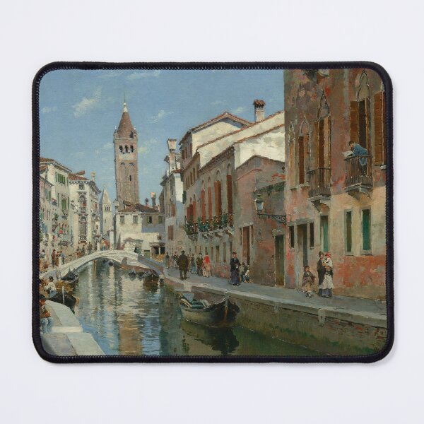 Federico del Campo - Looking East on the Rio di San Barnaba Mouse Pad