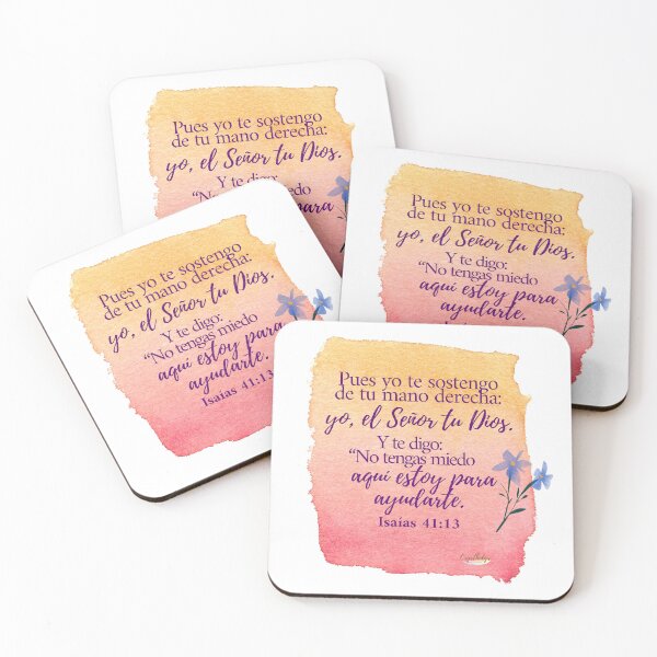 Item preview, Bible verse I hold you by your right hand I the Lord your God tell you do not be afraid, I am here to help you Isaiah 41:13 Spanish Christian designed and sold by Crysthelgr.