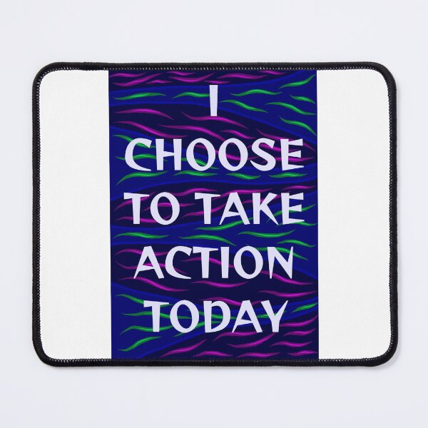 Item preview, Radical Feminist Humanist Quote - I Choose To Take Action Today designed and sold by LethalPixieDust.