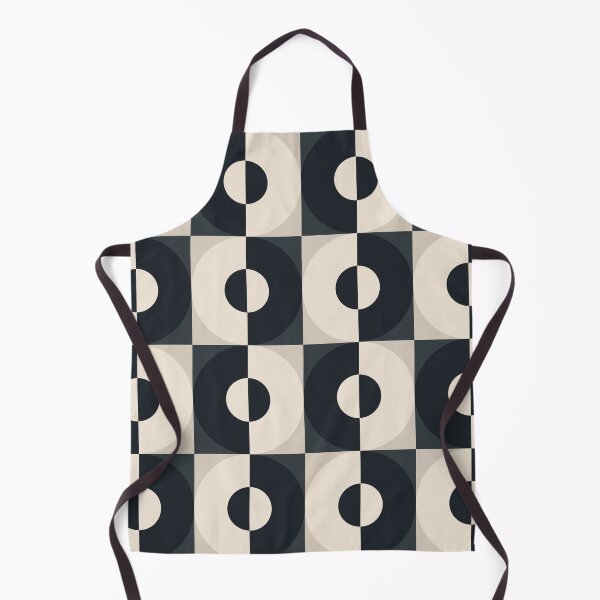 Item preview, Retro Square and Circle Tile Black and White designed and sold by Blue-Banana.