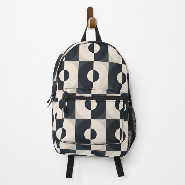 Item preview, Retro Square and Circle Tile Black and White designed and sold by Blue-Banana.