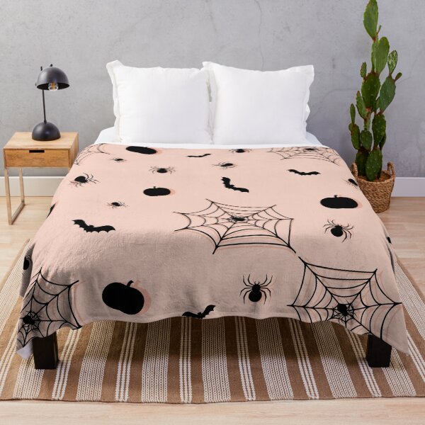 Item preview, Pink and Black Spiders, Bats, and Pumpkins designed and sold by LuxeHurricane.