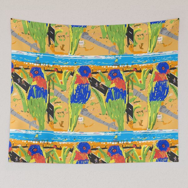 Item preview, GREEN BIRDS IN A TREE designed and sold by starfishstuff.
