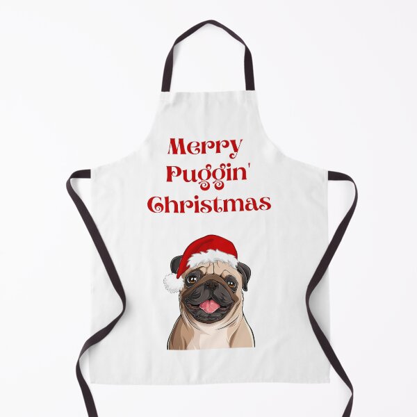 Item preview, Merry Puggin' Christmas, Cute Pug wearing Santa Hat, Pug Christmas, Willow Days designed and sold by avit1.